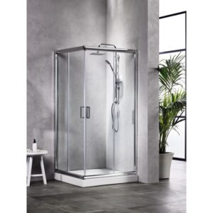 Square Tempered Glass Sanitec (Transparent/frosted)~4 διαστάσεις